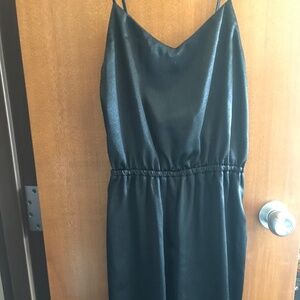 Satin Jumpsuit in Black